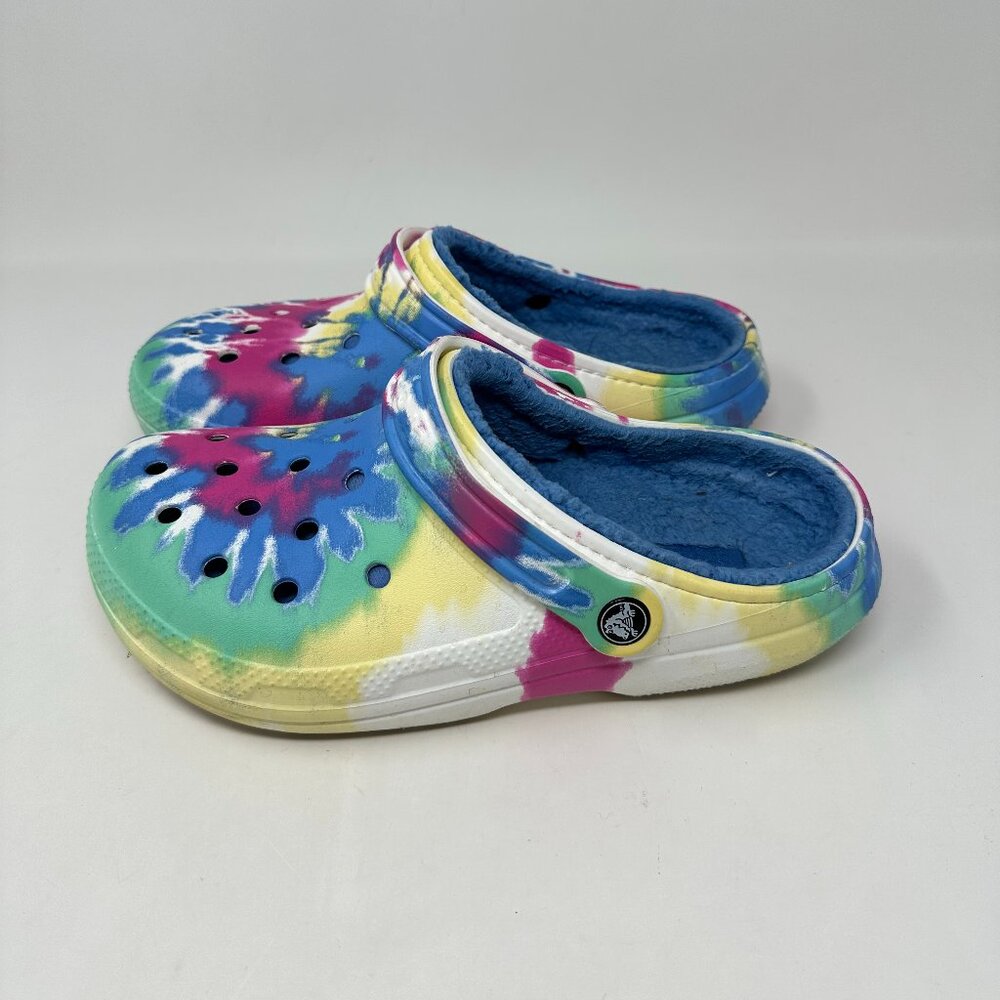 Crocs Classic Lined Tie Dye Clog Unisex Men's 6 Women's 8